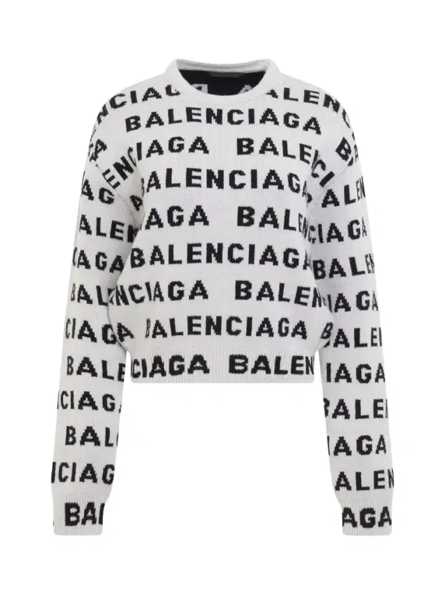 Allover Logo Horizontal Cropped Sweater Allover Logo Horizontal Cropped Sweater