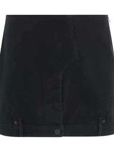 Balenciaga Upside Down Denim Mini Skirt | Thumbnail 1 Balenciaga Upside Down Denim Mini Skirt | Thumbnail 1