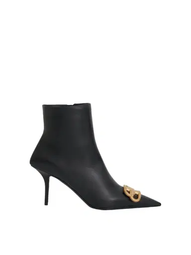 Balenciaga BB Knife 80mm Boots in Black/gold | Thumbnail 1 Balenciaga BB Knife 80mm Boots in Black/gold | Thumbnail 1