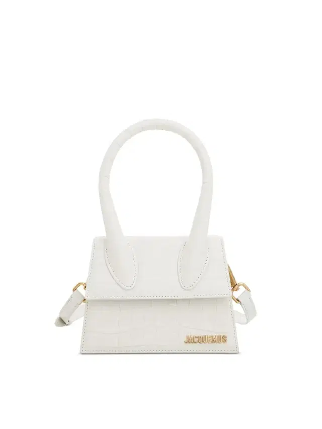 Jacquemus Le Chiquito Moyen Croc Embossed Leather Bag