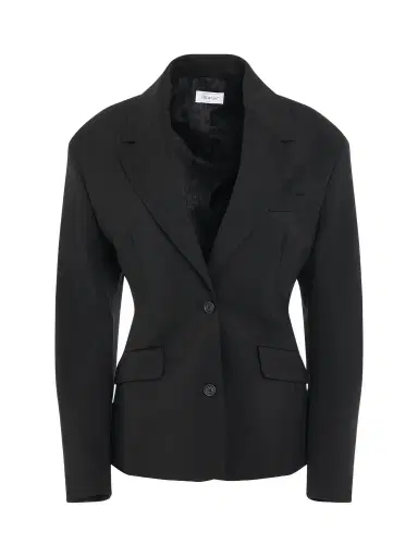 Off-White Wool Blend Round Jacket | Thumbnail 1 Off-White Wool Blend Round Jacket | Thumbnail 1