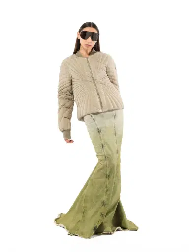 Rick Owens Moncler x Rick Owens AL Skirts in Acid Degrade Beige | Thumbnail 3