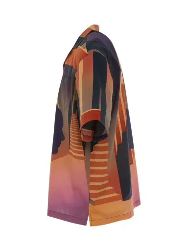 Egonlab Graphic Bowling Shirt in Warm Desert Brown | Thumbnail 2 Egonlab Graphic Bowling Shirt in Warm Desert Brown | Thumbnail 2