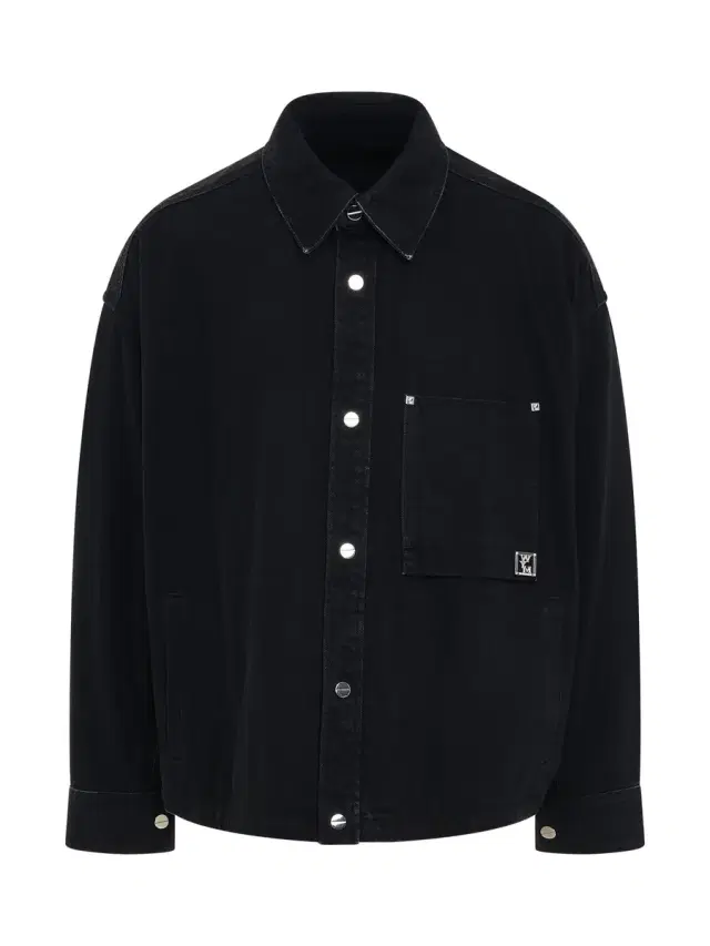 WOOYOUNGMI Denim Volcano Print Shirt
