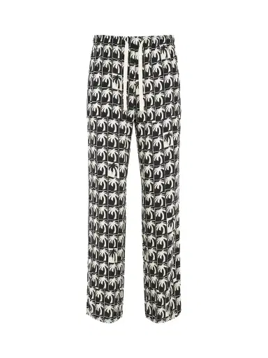 Palm Angels Dripping Palms Loose Pants in Black/off White Black | Thumbnail 1 Palm Angels Dripping Palms Loose Pants in Black/off White Black | Thumbnail 1