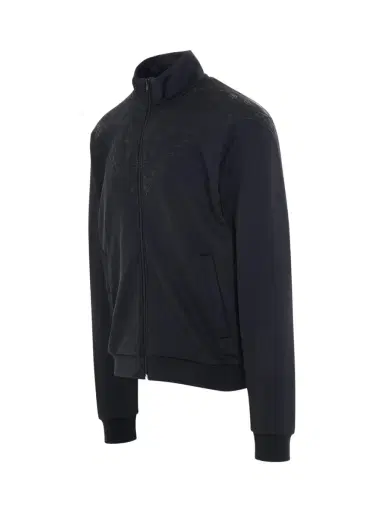 Marcelo Burlon Bandana Slim Track Jacket in Black/anthracite Black | Thumbnail 3