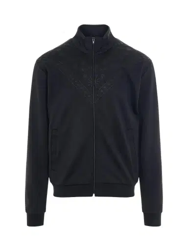 Marcelo Burlon Bandana Slim Track Jacket in Black/anthracite Black | Thumbnail 1