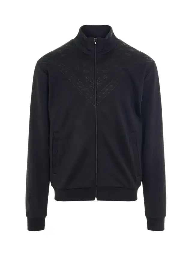 Marcelo Burlon Bandana Slim Track Jacket in Black/anthracite Black