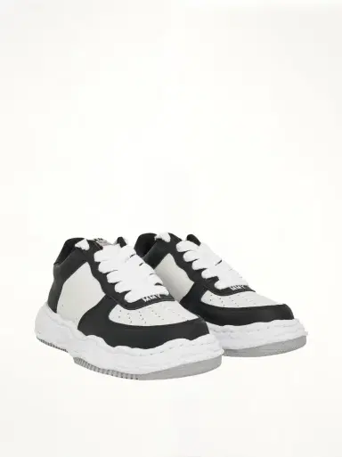 Maison MIHARA YASUHIRO Wayne OG Sole Sneaker in Black/white Black | Thumbnail 3