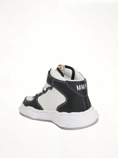 Maison MIHARA YASUHIRO Wayne OG High Sneaker in Black/white Black | Thumbnail 2