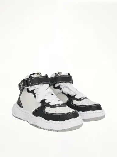 Maison MIHARA YASUHIRO Wayne OG High Sneaker in Black/white Black | Thumbnail 3