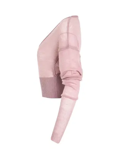 Rick Owens Long Sleeve V Knit Sweater | Thumbnail 2