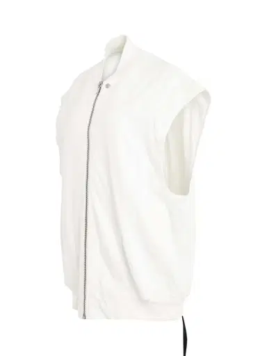 RICK OWENS DRKSHDW Jumbo Flight Vest in Milk White | Thumbnail 3