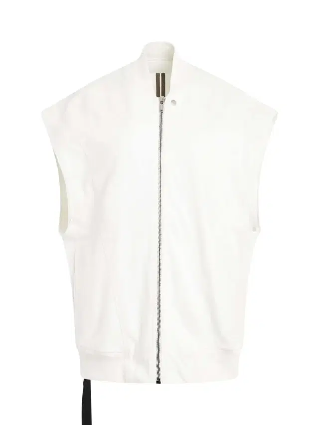 RICK OWENS DRKSHDW Jumbo Flight Vest in Milk White