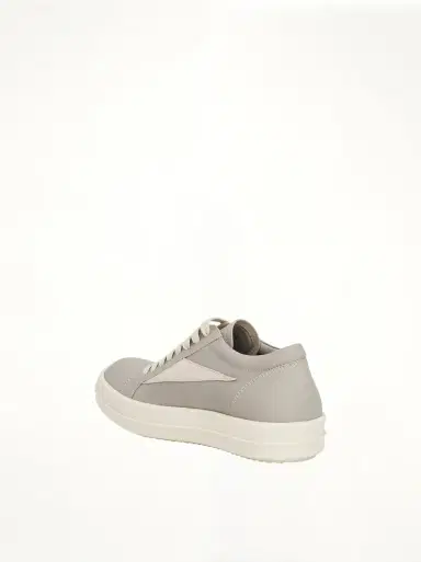 Rick Owens Women Vintage Leather Sneaker in Pearl/milk White | Thumbnail 2 Rick Owens Women Vintage Leather Sneaker in Pearl/milk White | Thumbnail 2
