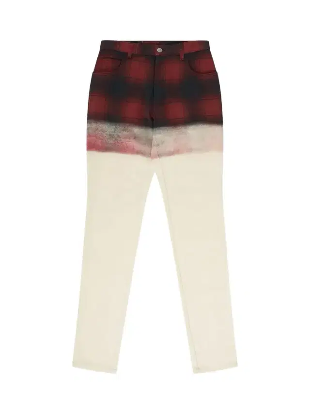 Maison Margiela Maison Margiela x Pendleton Checked Pants in Black/red Red