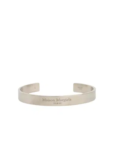 Maison Margiela Large Margiela Logo Cuff Bracelet | Thumbnail 1