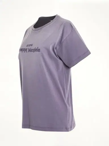 Maison Margiela Cotton Jersey Logo T-shirt in Washed | Thumbnail 3