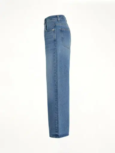 Jacquemus Le Denimes Large Jeans in Blue/tabac Blue | Thumbnail 2