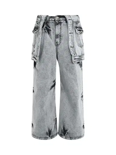 JUUNJ Skirt Layered Denim Pants | Thumbnail 1 JUUNJ Skirt Layered Denim Pants | Thumbnail 1