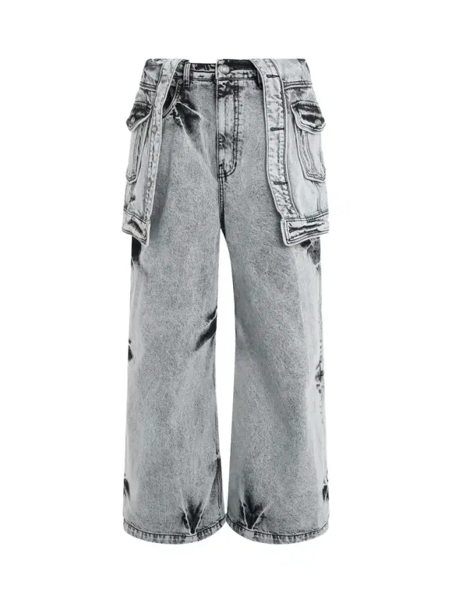 JUUNJ Skirt Layered Denim Pants