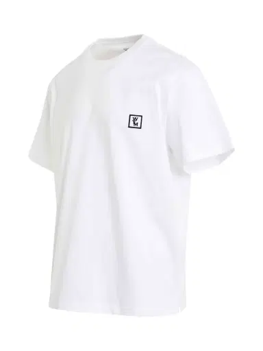 WOOYOUNGMI Wym Patch Logo T-shirt in White/black White | Thumbnail 3