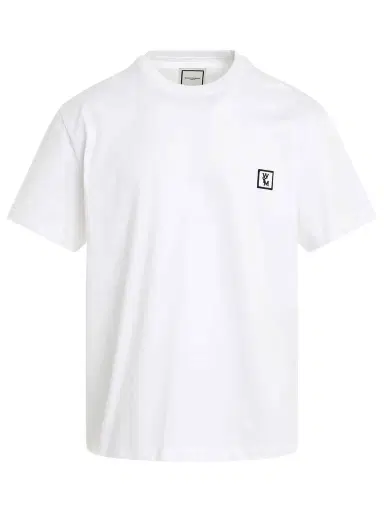WOOYOUNGMI Wym Patch Logo T-shirt in White/black White | Thumbnail 1