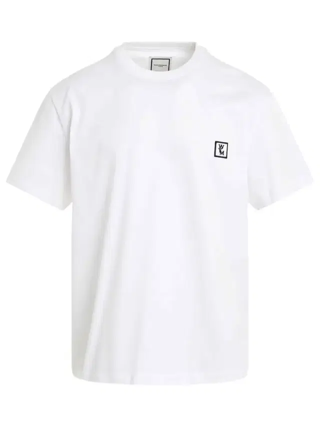 WOOYOUNGMI Wym Patch Logo T-shirt in White/black White