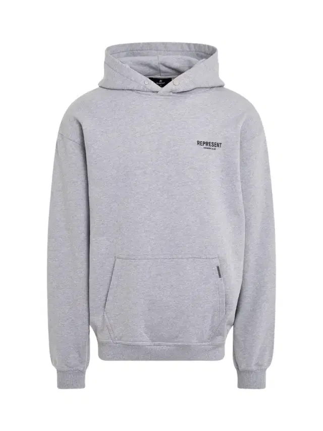 Represent New Represent Owners Club Hoodie in Ash Grey/black Grey