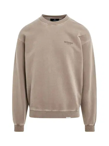 Represent New Represent Owners Club Sweatshirt in Mushroom Grey | Thumbnail 1