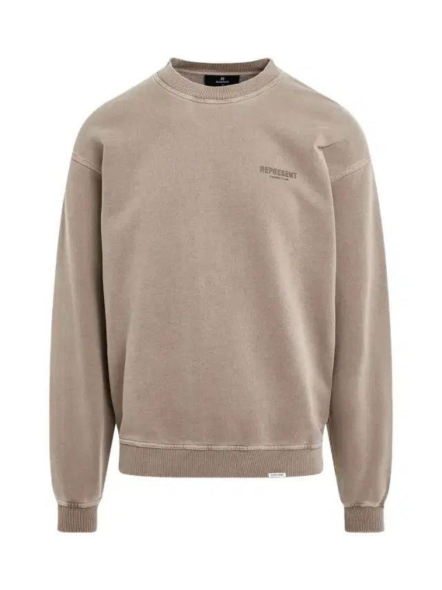 Represent New Represent Owners Club Sweatshirt in Mushroom Grey