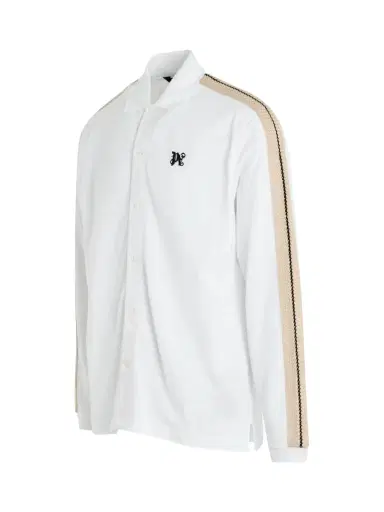 Palm Angels Monogram Track Long Sleeve Polo | Thumbnail 3 Palm Angels Monogram Track Long Sleeve Polo | Thumbnail 3