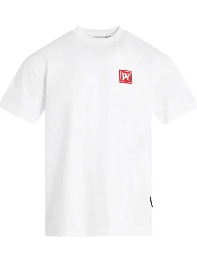 Palm Angels PA Ski Club Classic T-shirt in White/black White