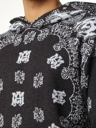 AMIRI Bandana Hoodie in Black/white | Thumbnail 2