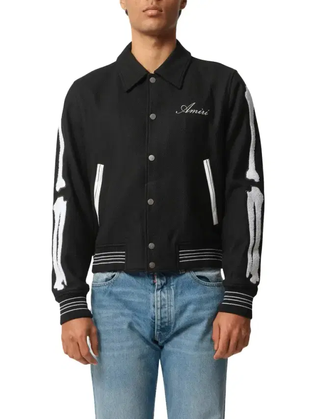 AMIRI Bones Jacket in Black/white