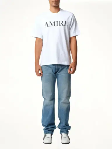 AMIRI Amiri Core Logo T-shirt in White/black | Thumbnail 4 AMIRI Amiri Core Logo T-shirt in White/black | Thumbnail 4