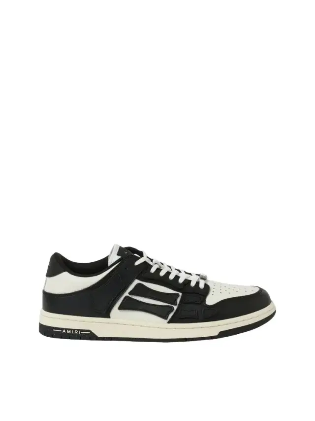 AMIRI Skeleton Low Sneaker in Black/white