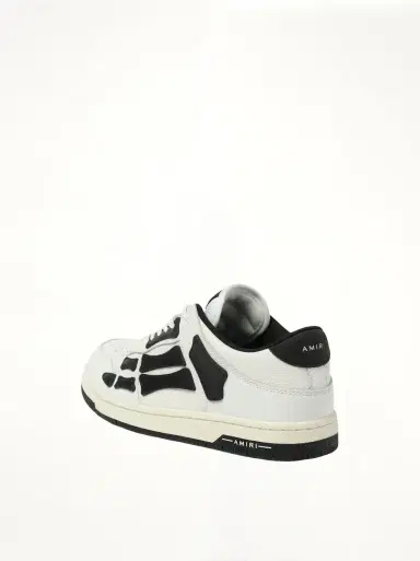 AMIRI Skeleton Low Sneaker in White/black White | Thumbnail 2