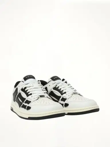 AMIRI Skeleton Low Sneaker in White/black White | Thumbnail 3