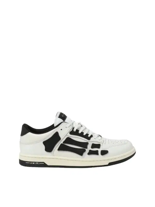 AMIRI Skeleton Low Sneaker in White/black White