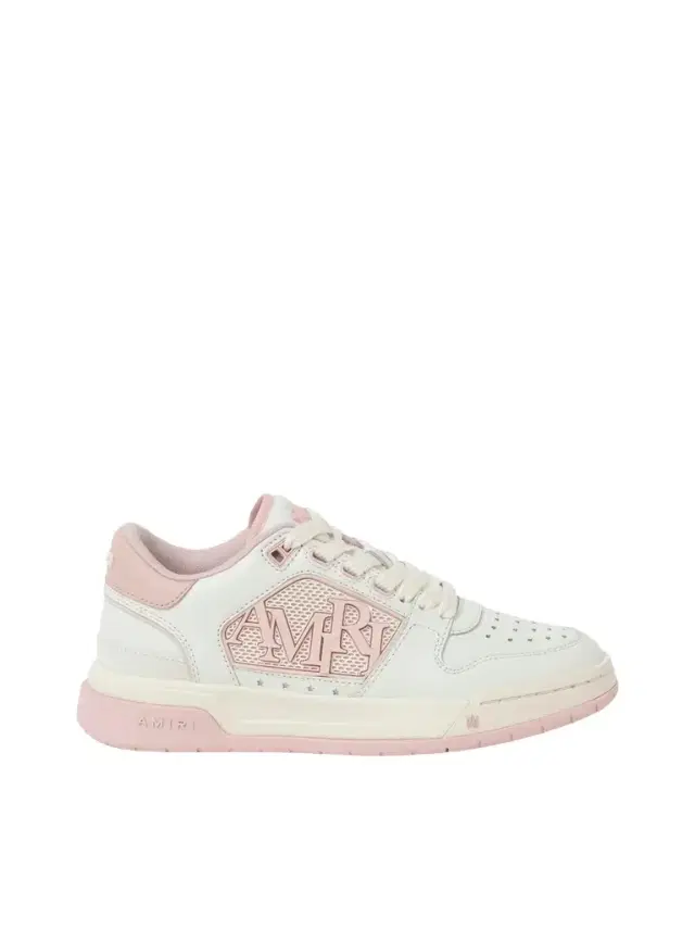 Classic Low Sneaker in White/pink