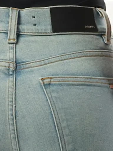 AMIRI Kick Flare Jeans in Clay Indigo Blue | Thumbnail 2