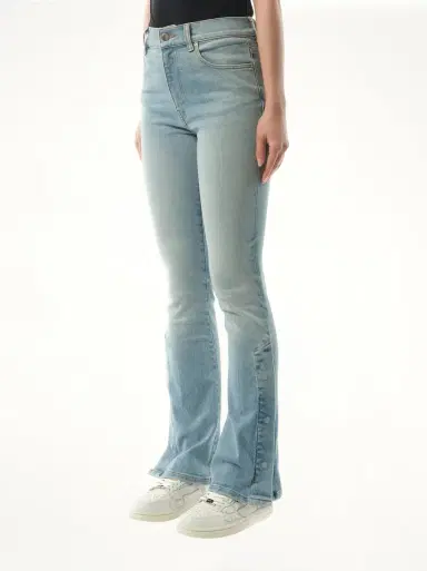 AMIRI Kick Flare Jeans in Clay Indigo Blue | Thumbnail 5