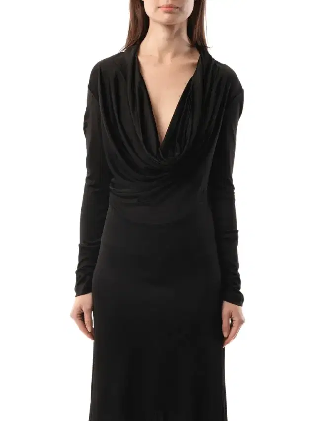 Helmut Lang Cowl Liquid Dress