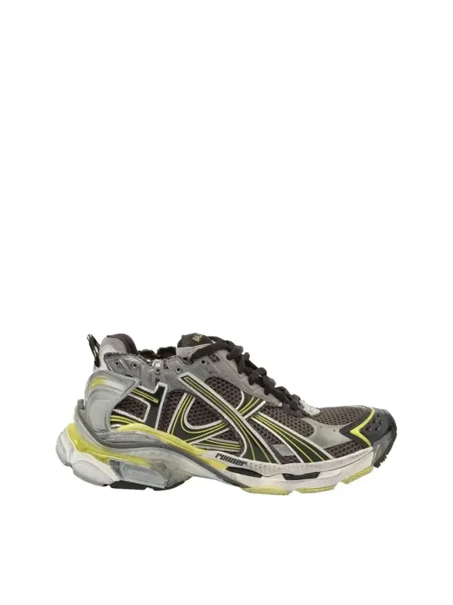 Balenciaga Runner Sneaker in Dark Grey/yellow/white Grey