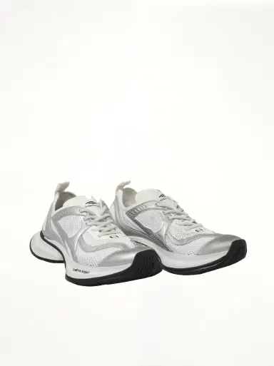 Balenciaga Circuit Sneaker in White/silver | Thumbnail 3