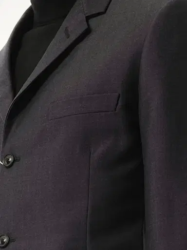 Maison Margiela British Mohair Suit Jacket in Charcoal Black | Thumbnail 2