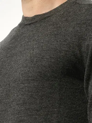 Maison Margiela Elbow Patch Knit Sweater in Charcoal Black | Thumbnail 2 Maison Margiela Elbow Patch Knit Sweater in Charcoal Black | Thumbnail 2
