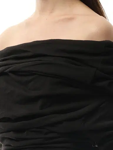 Entire Studios Bound Midi Dress in Soot Black | Thumbnail 2