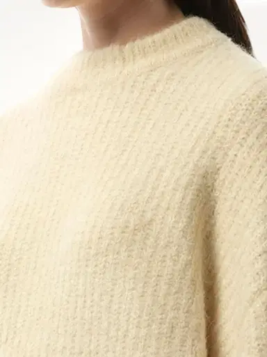 Entire Studios Heavy Knit Sweater in Vanilla Beige | Thumbnail 2